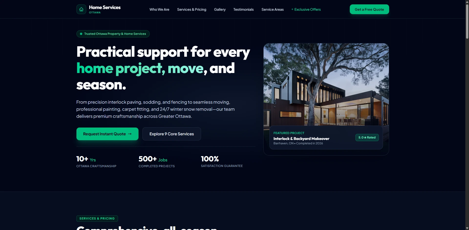 Home Services Website 1
