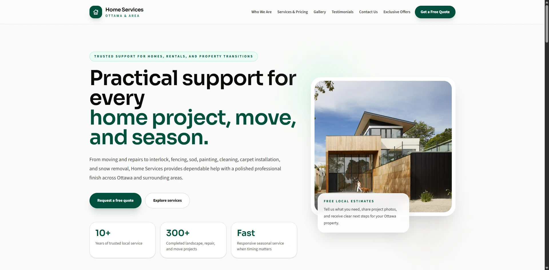 Home Services Website 2